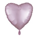 Folienballon Herz Pastel Rosa Silk Lustre