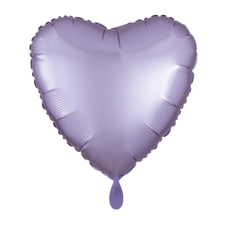 Folienballon Herz Pastel Lila Silk Lustre