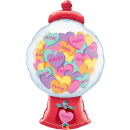Folienballon Candy Hearts Gumball Machine