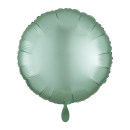 Folienballon Rund Mint Silk Lustre gefüllt
