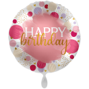 Folienballon Sweet Birthday rose