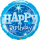 Folienballon Birthday Blue Sparcle