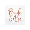 Servietten Bride to Be rosegold