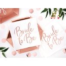 Servietten Bride to Be rosegold