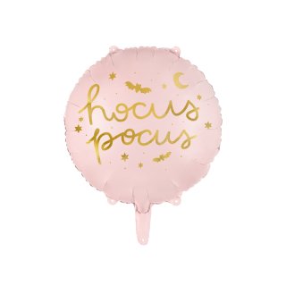 Folienballon Halloween Hokus Pokus rosa