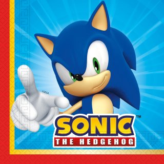 Servietten Sonic - The Hedgehog