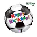 Folienballon HBD Fussball Happy Birthday