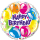Folienballon Birthday Sparkling Balloons groß