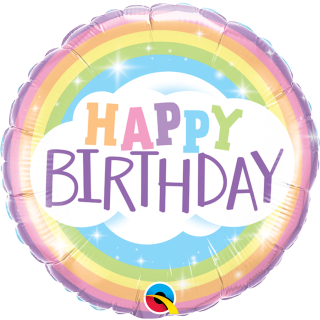 Folienballon Birthday Rainbow*