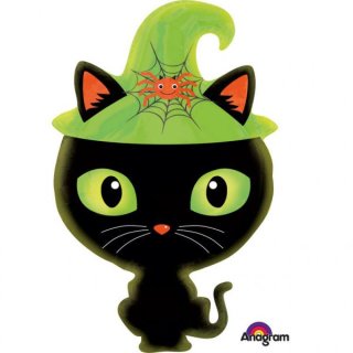 Folienballon Halloween Black Cat