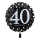Folienballon Zahl 40 Sparkling Birthday