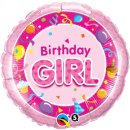 Folienballon Birthday Girl rosa