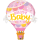 Folienballon Welcome Baby Pink Balloon