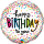 Folienballon Birthday Sprinkled Dots