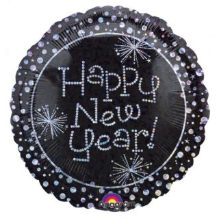 Folienballon Sparkles MagiColor Happy New Year