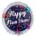 Folienballon silber prismatic Happy New Year