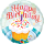 Folienballon Birthday Cupcake & Sprinkles