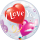 Folienballon Love Heart Balloons I Love You Single Bubble