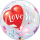 Folienballon Love Heart Balloons I Love You Single Bubble