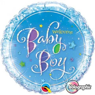 Folienballon Welcome Baby Boy*