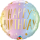 Folienballon Geburtstag Pastel Ombre & Stars