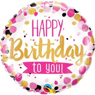 Folienballon Happy Birthday to you