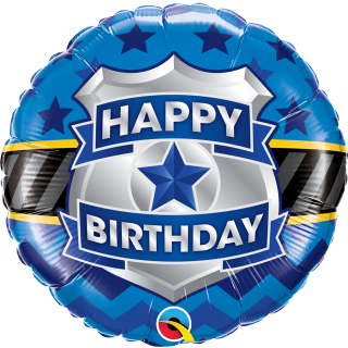 Folienballon Birthday Badge