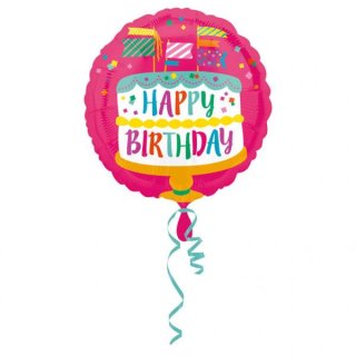 Folienballon* Birthday Cake with Banners