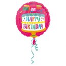 Folienballon Birthday Cake with Banners*