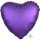 Folienballon Herz Satin Purple