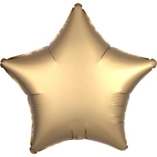 Folienballon Stern Gold satin luxe
