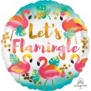 Folienballon Lets Flamingle