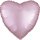 Folienballon Herz Satin Pastell-Pink