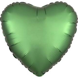 Folienballon Herz Satin Emerald