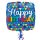 Folienballon Birthday Primary Triangles*